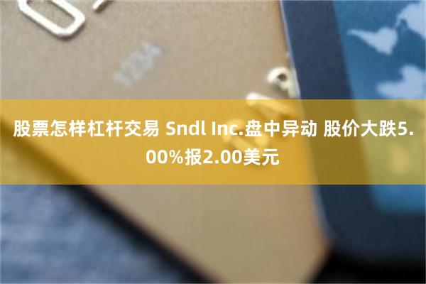 股票怎样杠杆交易 Sndl Inc.盘中异动 股价大跌5.00%报2.00美元