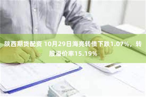 陕西期货配资 10月29日海亮转债下跌1.07%，转股溢价率15.19%